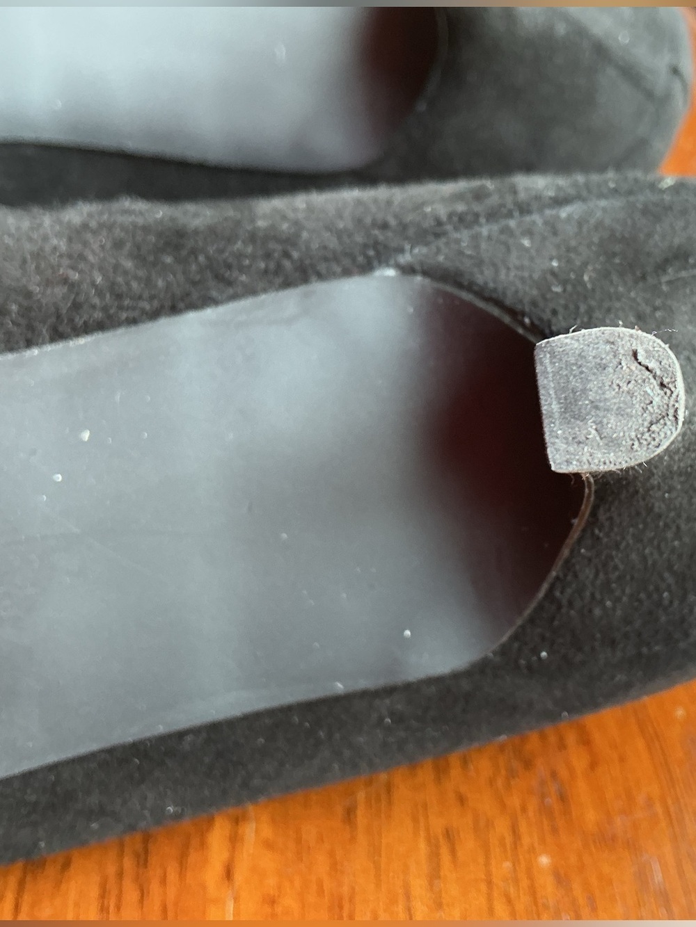 Everlane Black Suede Kitten Heels Size 9 Made in Italy Pointed Toe Pumps - Picture 8 of 15